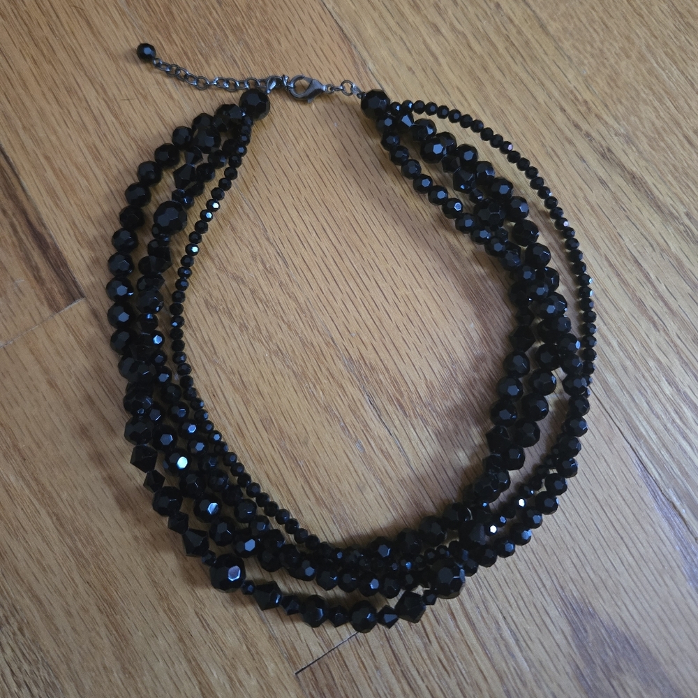 Macy's Black Multi-Strand Necklace